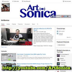 Youtube channel ArtSonica